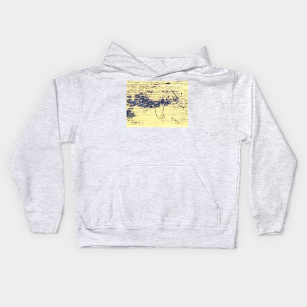 Yellow Splash Scribble and Leaf Kids Hoodie by Tovers